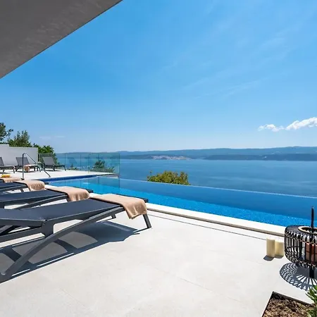 Villa New! Admira Maria With A Heated Pool And Sea Views Stanici