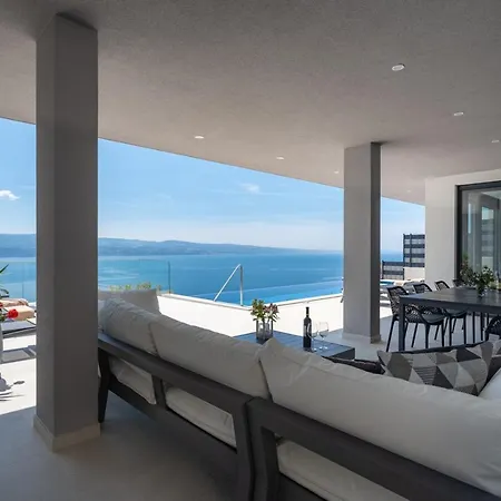 Admira Maria With A Heated Pool And Sea Views Willa