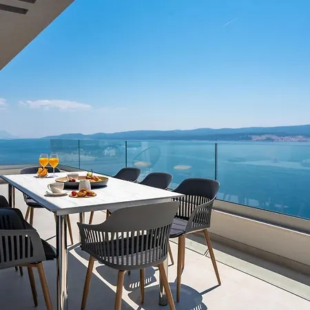 Admira Maria With A Heated Pool And Sea Views Willa
